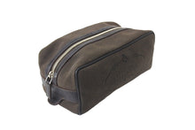 画像をギャラリービューアに読み込む, PRADA プラダ ポーチ 小物入れ クラッチバッグ ジャガード ロゴ コットンキャンバス レザー ブラウン シルバー金具 美品 中古 65552