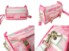 Load image into Gallery viewer, [USED/中古]Christian Dior クリスチャンディオール ショルダーバッグ ディオールキャンプ スモールバッグ ピンク ホワイト キャンバス M1241ORVJ ゴールド金具 Cランク 中古 65560