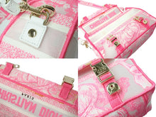 Load image into Gallery viewer, [USED/中古]Christian Dior クリスチャンディオール ショルダーバッグ ディオールキャンプ スモールバッグ ピンク ホワイト キャンバス M1241ORVJ ゴールド金具 Cランク 中古 65560