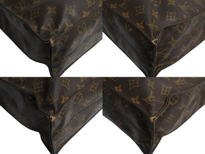 LOUIS VUITTON ルイヴィトン サックプラ ハンドバッグ M51140 モノグラム PVC レザー ブラウン ゴールド金具 良品 中古 65563