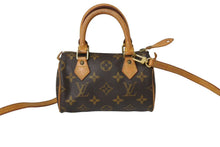 Load image into Gallery viewer, LOUIS VUITTON ルイ ヴィトン ミニスピーディ ハンドバッグ モノグラム M41534 PVC ブラウン ゴールド金具 美品 中古 65565