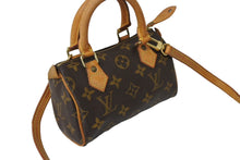Load image into Gallery viewer, LOUIS VUITTON ルイ ヴィトン ミニスピーディ ハンドバッグ モノグラム M41534 PVC ブラウン ゴールド金具 美品 中古 65565
