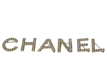 Load image into Gallery viewer, 新品同様 CHANEL シャネル ロゴ ブローチ アルファベット6個セット ラインストーン AB1368 アクセサリー ゴールド金具 中古 65572