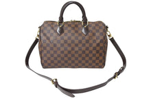 Load image into Gallery viewer, LOUIS VUITTON ルイヴィトン スピーディ バンドリエール30 N41367 ダミエ エベヌ ブラウン ショルダー 2WAY ゴールド金具 美品 中古 65576