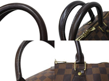 Load image into Gallery viewer, LOUIS VUITTON ルイヴィトン スピーディ バンドリエール30 N41367 ダミエ エベヌ ブラウン ショルダー 2WAY ゴールド金具 美品 中古 65576