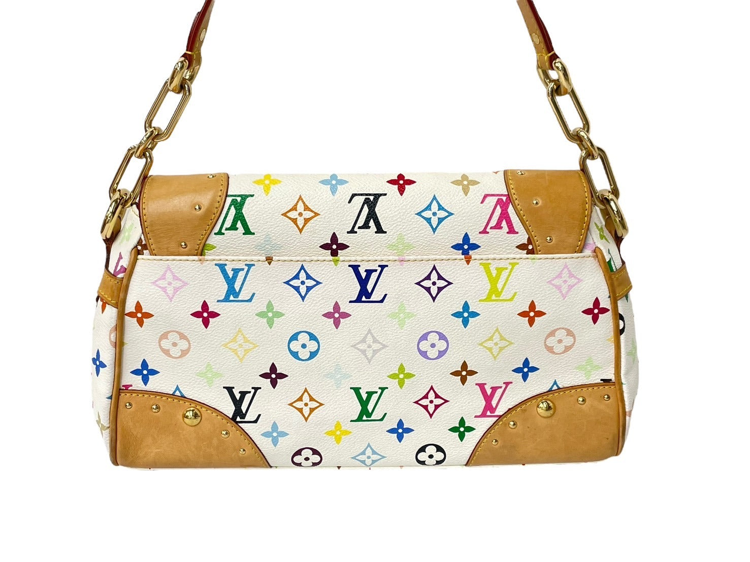 LOUIS VUITTON ルイヴィトン ビバリーMM ワンショルダーバッグ M40203 モノグラムマルチカラー ホワイト ゴールド金具 美品 中古  65577 – Casanova Vintage