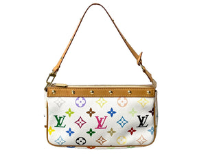 LOUIS VUITTON ルイヴィトン ポシェット アクセソワール アクセサリーポーチ M92649 モノグラム マルチカラー 村上隆 美品 中古 65579