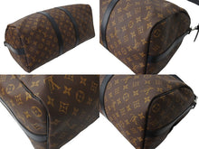 Load image into Gallery viewer, 新品同様 LOUIS VUITTON ルイヴィトン キーポル バンドリエール45 ボストンバッグ M56711 モノグラムマカサー ブラウン 中古 65581