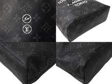 Load image into Gallery viewer, 極美品 LOUIS VUITTON ルイヴィトン モノグラムエクリプスフラグメント ナノバッグ ショルダーバッグ M43418 ブラック 中古 65583