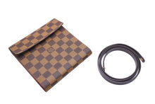 画像をギャラリービューアに読み込む, 極美品 LouisVuitton ルイヴィトン CDケース DVD 斜め掛け ショルダーバッグ N62935 ブラウン ゴールド金具 中古 65587