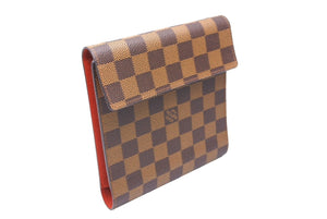 極美品 LouisVuitton ルイヴィトン CDケース DVD 斜め掛け ショルダーバッグ N62935 ブラウン ゴールド金具 中古 65587