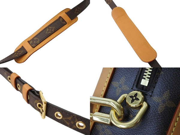 極美品 LOUIS VUITTON ルイヴィトン ソフトトランク ショルダーバッグ M44660 モノグラムキャンバス レザー ブラウン 中古 65593