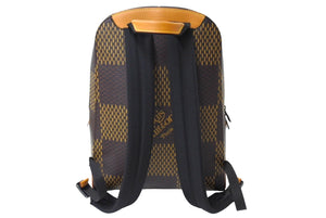 新品未使用 LOUIS VUITTON ルイヴィトン キャンパス バックパック N40380 モノグラム ダミエ ジャイアント LVスクエアード 中古 65596