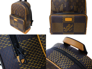 新品未使用 LOUIS VUITTON ルイヴィトン キャンパス バックパック N40380 モノグラム ダミエ ジャイアント LVスクエアード 中古 65596