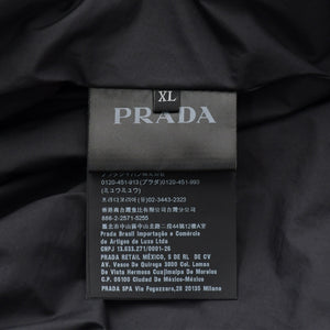 PRADA プラダ ライトポリエステル パデッド ジャケット SGB296 XLサイズ ブラック リネアロッサ アウター 美品 中古 4a006560