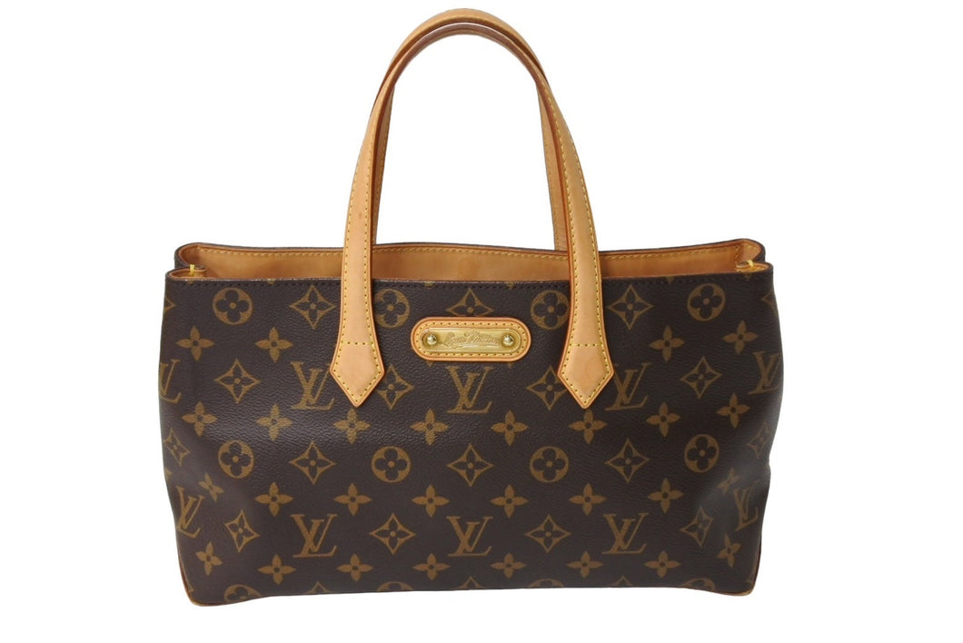 LOUIS VUITTON ルイ ヴィトン モノグラム ウィルシャーPM ハンドバッグ M45643 ブラウン ロゴ 鞄 手持ち 美品 中古 65608