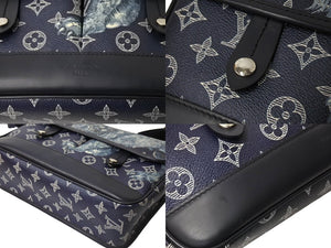 極美品 LouisVuitton ルイヴィトン メッセンジャーPM ライオン モノグラム サバンナ ショルダーバッグ M54248 ネイビー 中古 65615