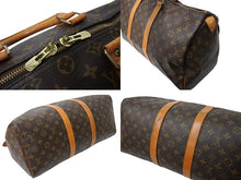 画像をギャラリービューアに読み込む, LOUIS VUITTON ルイヴィトン ボストンバッグ キーポル45 ブラウン コーティングキャンバス M41414 美品 中古 65621