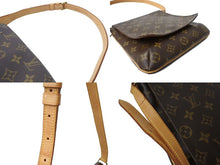 Load image into Gallery viewer, LOUIS VUITTON ルイヴィトン モノグラム ミュゼットサルサ ショルダーバッグ M51258 ブラウン PVC ヌメ革 ゴールド金具 美品 中古 65623