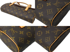 極美品 LOUIS VUITTON ルイヴィトン モノグラム ソナチネ ハンドバッグ M51902 ロゴ ブラウン 手持ち 鞄 中古 65624