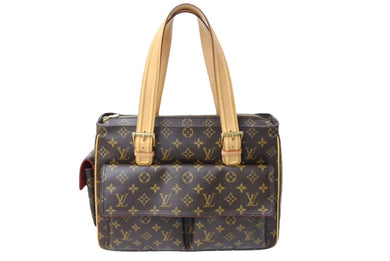 極美品 LOUIS VUITTON ルイヴィトン ミュルティプリ シテ ハンドバッグ M51162 モノグラム PVC レザー ゴールド金具 中古 65625