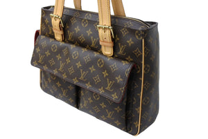 極美品 LOUIS VUITTON ルイヴィトン ミュルティプリ シテ ハンドバッグ M51162 モノグラム PVC レザー ゴールド金具 中古 65625