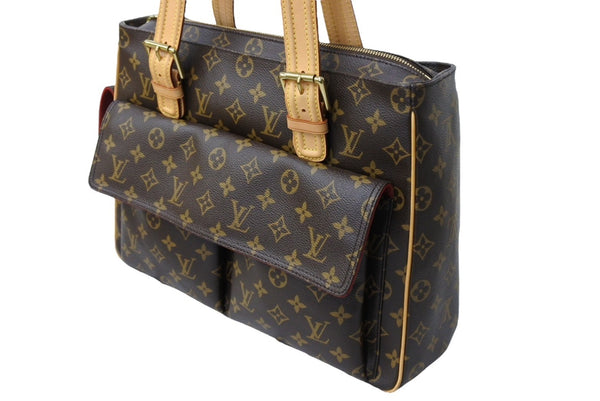 極美品 LOUIS VUITTON ルイヴィトン ミュルティプリ シテ ハンドバッグ M51162 モノグラム PVC レザー ゴールド金具 中古 65625