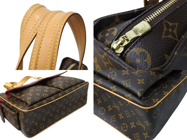 極美品 LOUIS VUITTON ルイヴィトン ミュルティプリ シテ ハンドバッグ M51162 モノグラム PVC レザー ゴールド金具 中古 65625