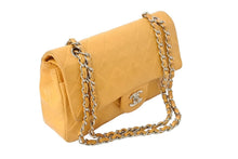 画像をギャラリービューアに読み込む, CHANEL シャネル マトラッセ23 Wフラップ Wチェーンショルダーバッグ 5番台 ラムスキン オレンジ シルバー金具 良品 中古 65626