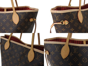 LOUIS VUITTON ルイヴィトン ネヴァーフルMM トートバッグ モノグラムキャンバス M41177 ブラウン ゴールド金具 美品 中古 65627