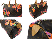 画像をギャラリービューアに読み込む, LouisVuitton ルイヴィトン スピーディ30 モノグラムローズ ボストンバッグ M48610 モノグラムローズキャンバス 美品 中古 65630