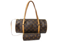 Load image into Gallery viewer, LOUIS VUITTON ルイヴィトン モノグラム パピヨン30 ハンドバッグ M51385 ブラウン ロゴ ワンショルダー 美品 中古 65632