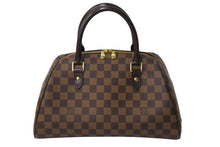 Load image into Gallery viewer, 極美品 LOUIS VUITTON ルイヴィトン リベラMM ハンドバッグ N41434 ダミエ キャンバス レザー ゴールド金具 中古 65634