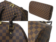 Load image into Gallery viewer, 極美品 LOUIS VUITTON ルイヴィトン リベラMM ハンドバッグ N41434 ダミエ キャンバス レザー ゴールド金具 中古 65634