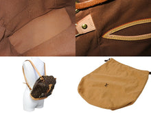 Load image into Gallery viewer, LOUIS VUITTON ルイヴィトン モンスリMM バックパック リュック M51136 モノグラム ブラウン ゴールド金具 良品 中古 65637