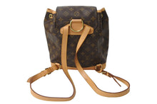 Load image into Gallery viewer, LOUIS VUITTON ルイヴィトン モンスリMM バックパック リュック M51136 モノグラム ブラウン ゴールド金具 良品 中古 65637