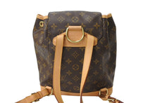Load image into Gallery viewer, LOUIS VUITTON ルイヴィトン モンスリMM バックパック リュック M51136 モノグラム ブラウン ゴールド金具 良品 中古 65637