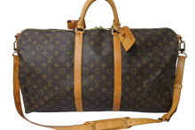 画像をギャラリービューアに読み込む, LouisVuitton ルイヴィトン キーポルバンドリエール55 2WAY ボストンバッグ ショルダーバッグ M41414 ブラウン 良品 中古 65638