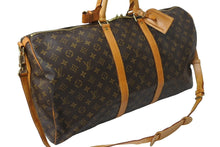 画像をギャラリービューアに読み込む, LouisVuitton ルイヴィトン キーポルバンドリエール55 2WAY ボストンバッグ ショルダーバッグ M41414 ブラウン 良品 中古 65638