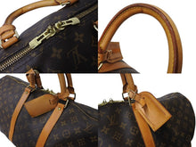 画像をギャラリービューアに読み込む, LouisVuitton ルイヴィトン キーポルバンドリエール55 2WAY ボストンバッグ ショルダーバッグ M41414 ブラウン 良品 中古 65638