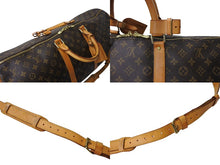 画像をギャラリービューアに読み込む, LouisVuitton ルイヴィトン キーポルバンドリエール55 2WAY ボストンバッグ ショルダーバッグ M41414 ブラウン 良品 中古 65638