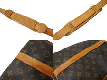 画像をギャラリービューアに読み込む, LouisVuitton ルイヴィトン キーポルバンドリエール55 2WAY ボストンバッグ ショルダーバッグ M41414 ブラウン 良品 中古 65638