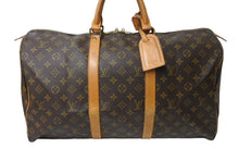 画像をギャラリービューアに読み込む, LOUIS VUITTON ルイヴィトン キーポル50 ボストンバッグ モノグラム M41426 ブラウン ゴールド金具 美品 中古 65639