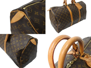 LOUIS VUITTON ルイヴィトン キーポル50 ボストンバッグ モノグラム M41426 ブラウン ゴールド金具 美品 中古 65639 –  Casanova Vintage