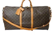 Load image into Gallery viewer, LOUIS VUITTON ルイヴィトン キーポルバンドリエール60 ボストンバッグ M41412 ゴールド金具 ブラウン 美品 中古 65640