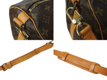 Load image into Gallery viewer, LOUIS VUITTON ルイヴィトン キーポルバンドリエール60 ボストンバッグ M41412 ゴールド金具 ブラウン 美品 中古 65640