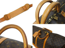 Load image into Gallery viewer, LOUIS VUITTON ルイヴィトン キーポルバンドリエール60 ボストンバッグ M41412 ゴールド金具 ブラウン 美品 中古 65640