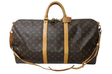 画像をギャラリービューアに読み込む, LOUIS VUITTON ルイヴィトン キーポル バンドリエール55 M41414 モノグラム PVC レザー ブラウン ゴールド金具 美品 中古 65641