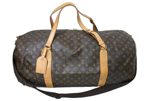 LOUIS VUITTON ルイヴィトン ボストンバッグ サックポロション 2WAY M41222 ゴールド金具 ブラウン 美品 中古 65644