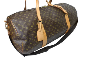 LOUIS VUITTON ルイヴィトン ボストンバッグ サックポロション 2WAY M41222 ゴールド金具 ブラウン 美品 中古 65644